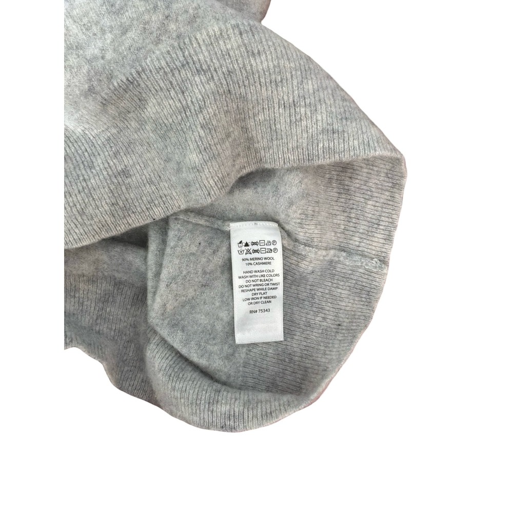 Christian Lacroix Gray Merino Wool Cashmere Blend Crew Neck Sweater Size M - Picture 8 of 8
